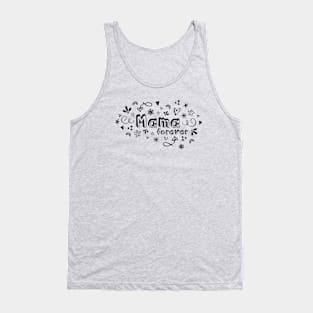 Mama Forevers Symbols of Love Black Tank Top